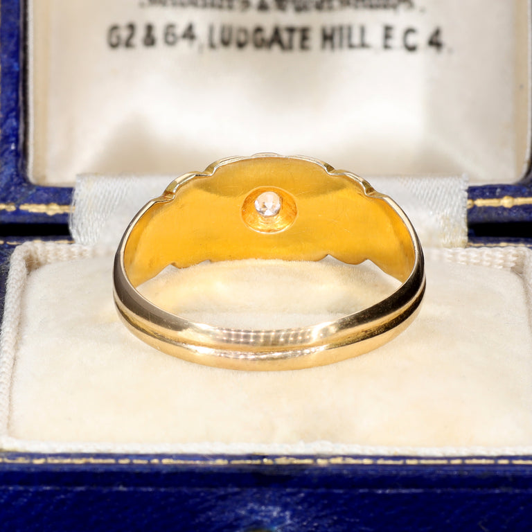 The Antique 1906 Old European Cut Diamond Starlight Ring - Antique Jewellers