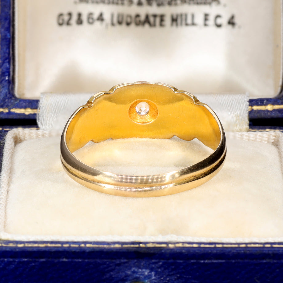 The Antique 1906 Old European Cut Diamond Starlight Ring - Antique Jewellers