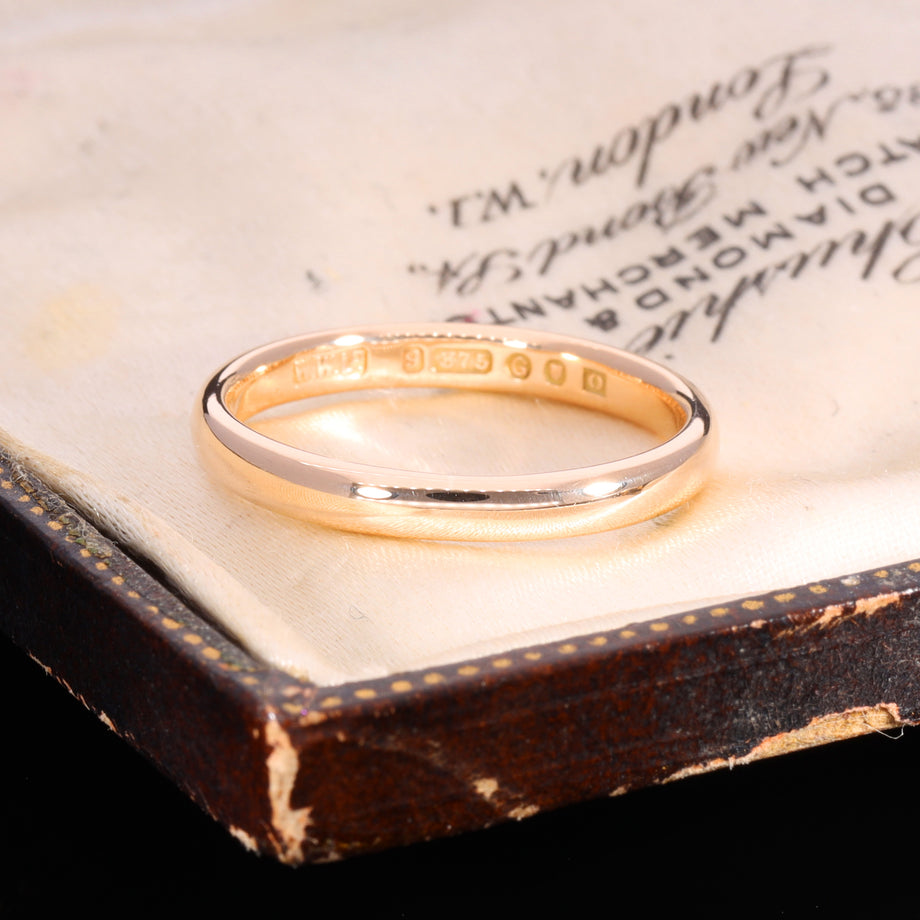 The Vintage 1942 9ct Gold Wedding Ring