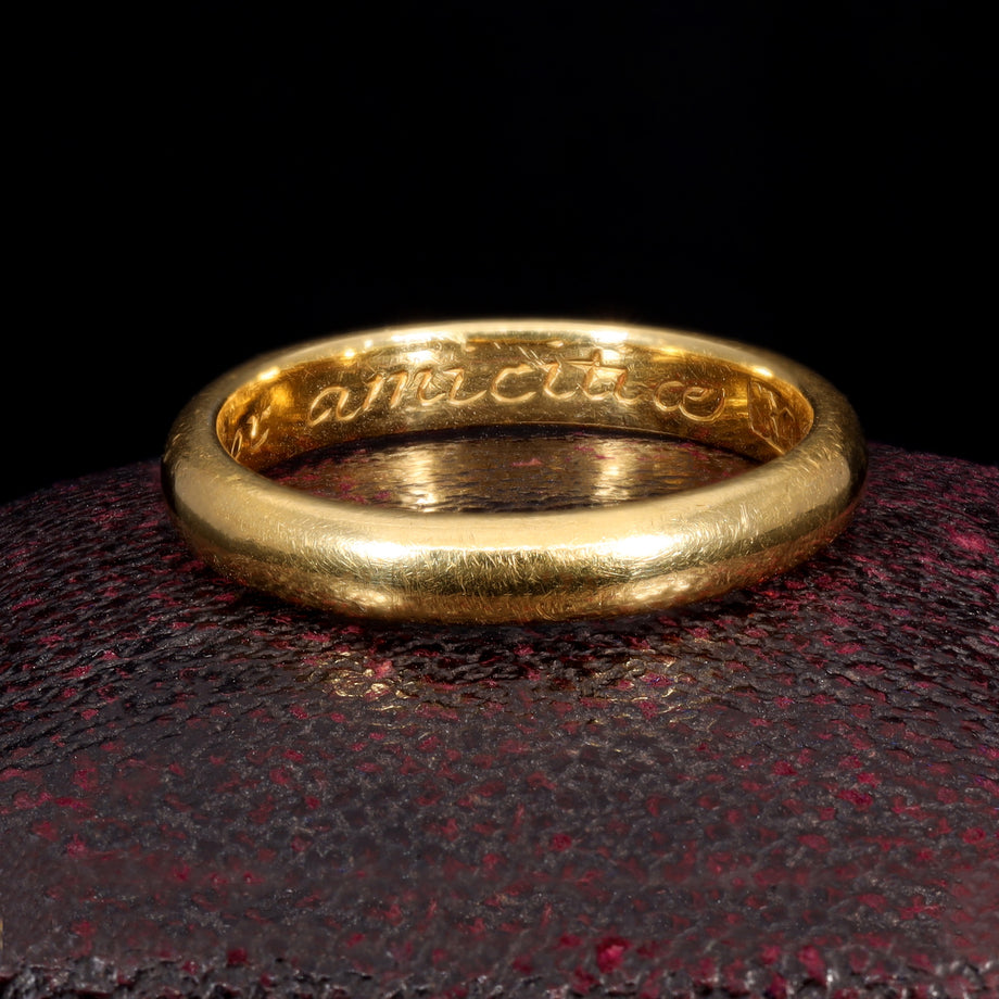 The Antique 18th Century Act of Friendship Posy Ring