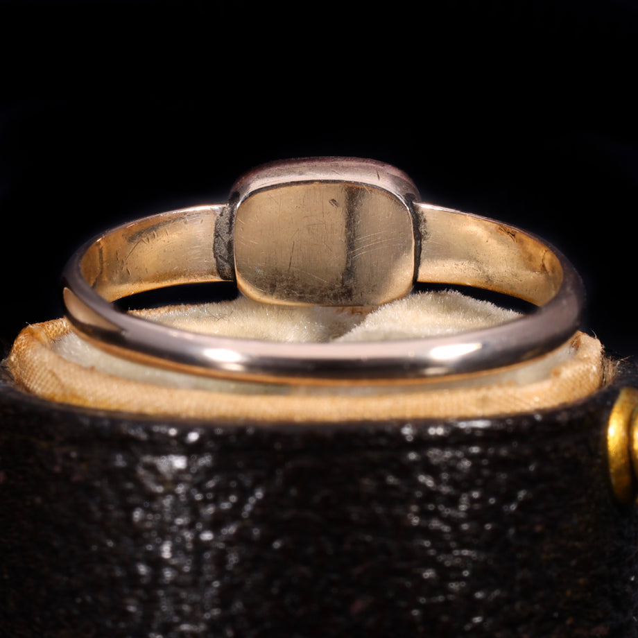 The Antique Georgian Hairwork Mourning Ring