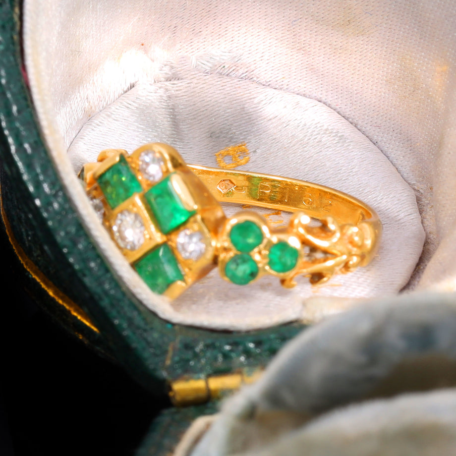 The Vintage 1976 Emerald And Diamond Ring