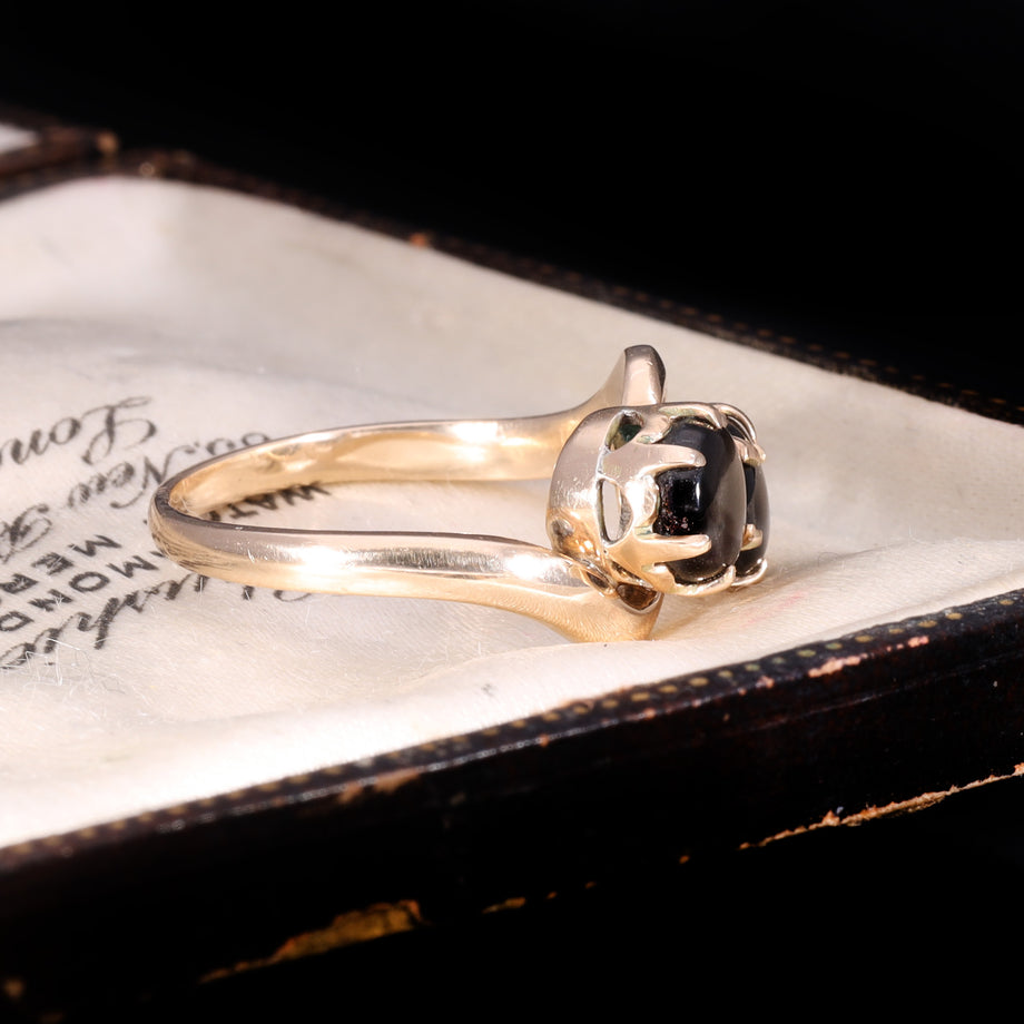 The Vintage Star Sapphire Toi Et Moi Ring