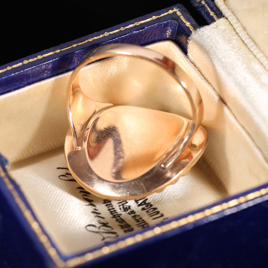 The Georgian Pearl and Enamel Memorial Ring