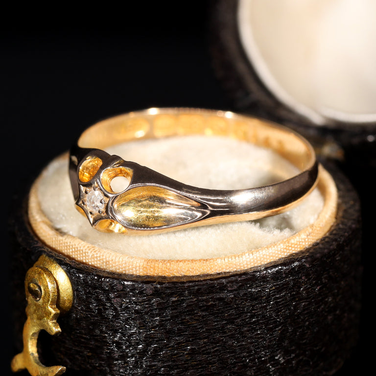 The Antique 1913 Single Cut Solitaire Diamond Ring