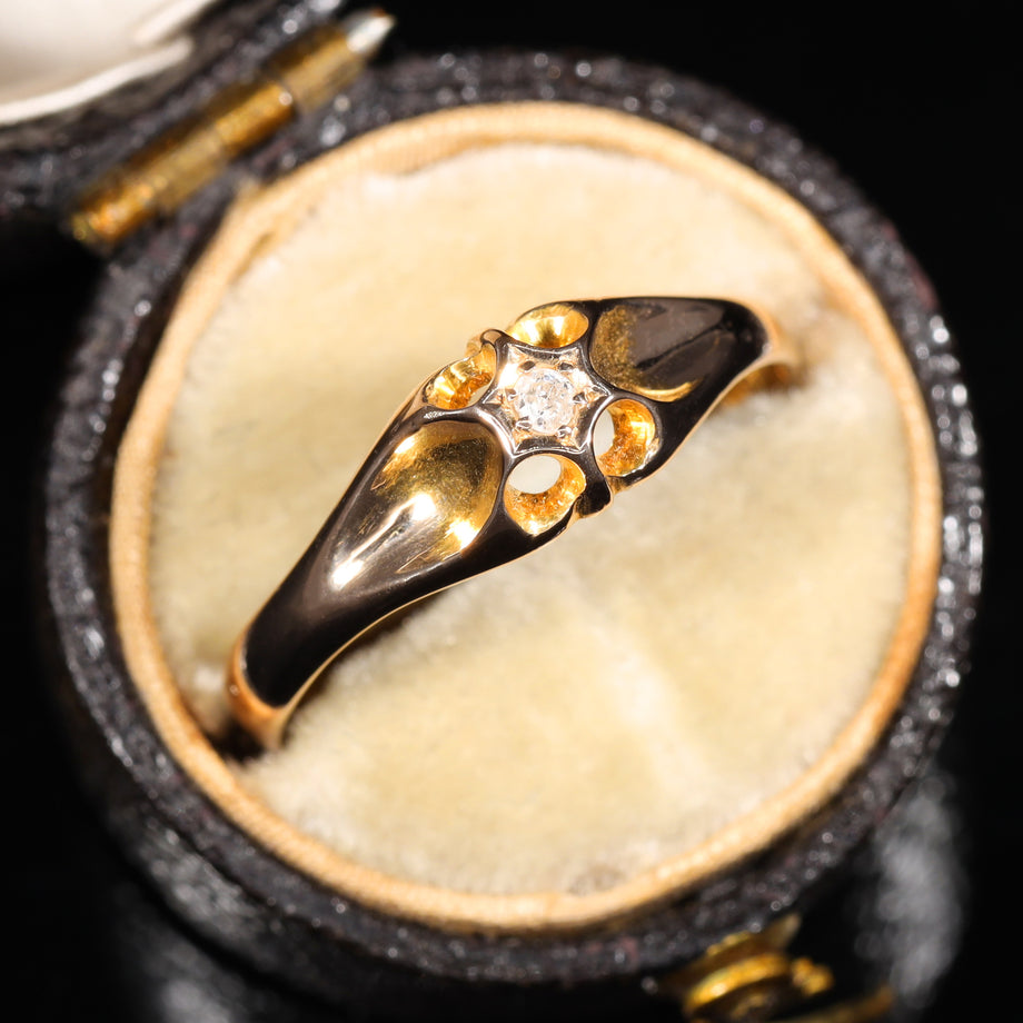 The Antique 1913 Single Cut Solitaire Diamond Ring