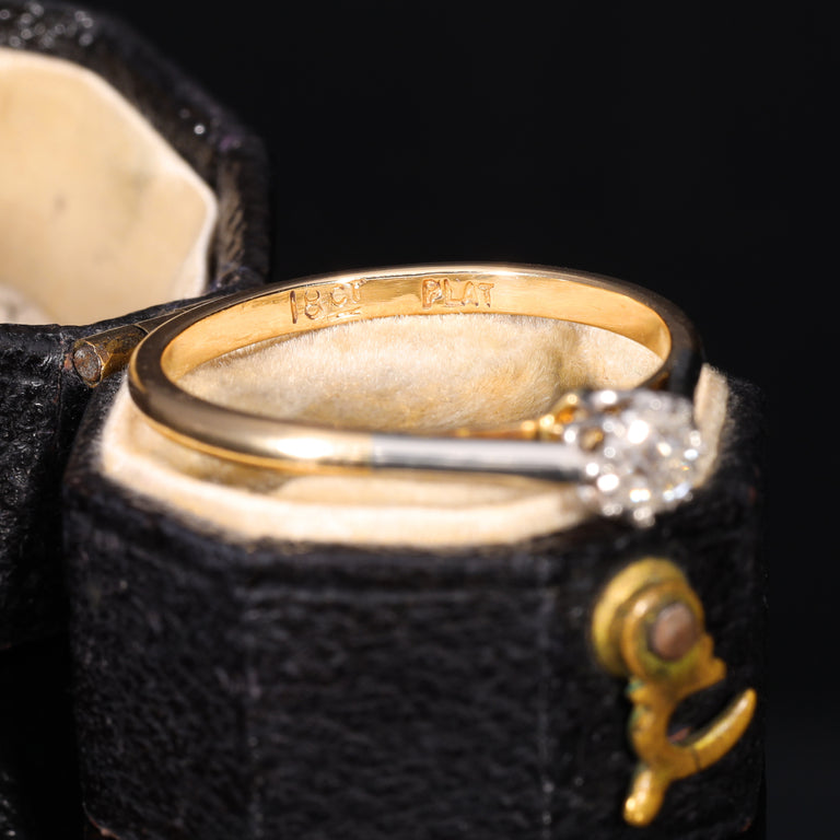 The Vintage Old Mine Cut Diamond Solitaire Fancy Ring