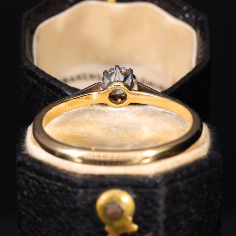 The Vintage Old Mine Cut Diamond Solitaire Fancy Ring