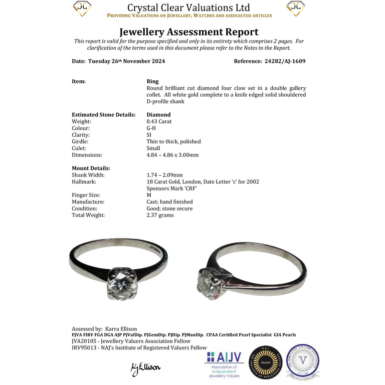 The Contemporary 2002 Brilliant Cut Diamond Sparkle Ring