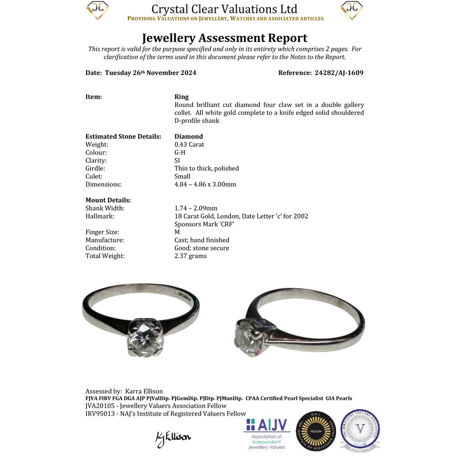 The Contemporary 2002 Brilliant Cut Diamond Sparkle Ring