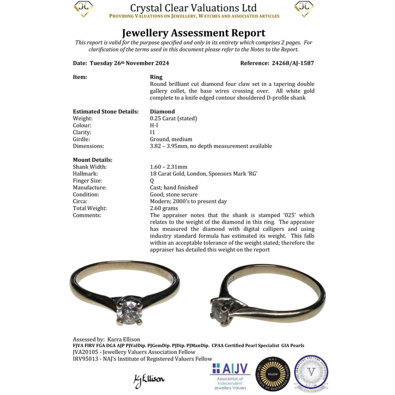 The Contemporary 2009 Solitaire Diamond Ring