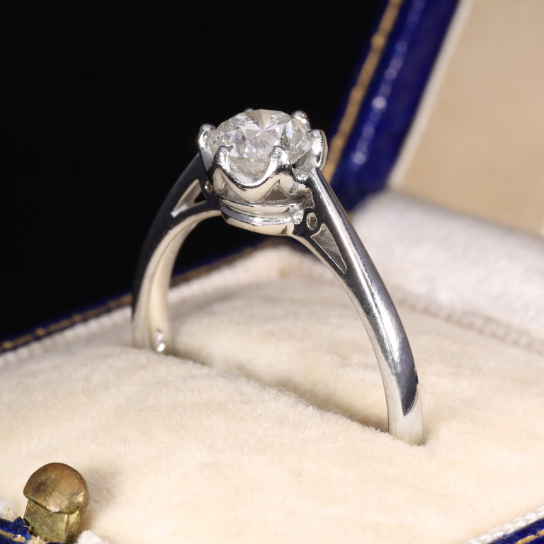 The Vintage 2003 Briliant Cut Diamond Platinum Ring