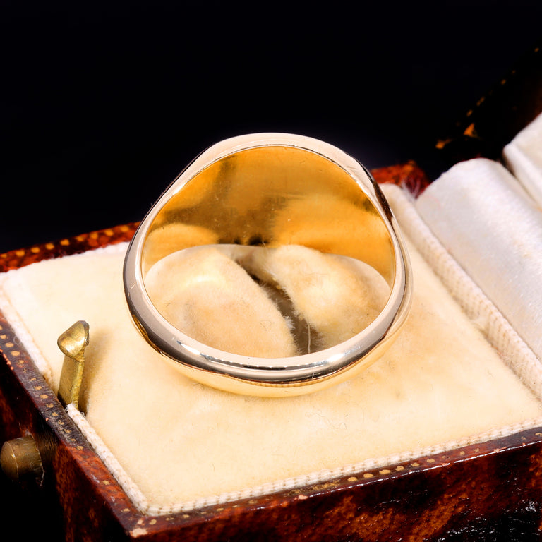 The Vintage 1994 9ct Gold Oval 6.70g Signet Ring