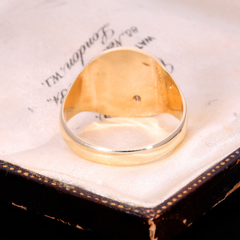 The Vintage 1982 Diamond Star Set Signet Ring