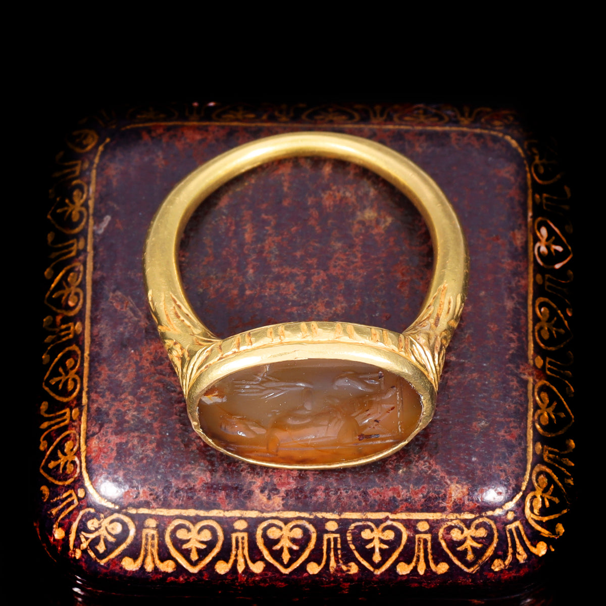The Ancient 17th Century Stuart Period Jupiter Intaglio Ring
