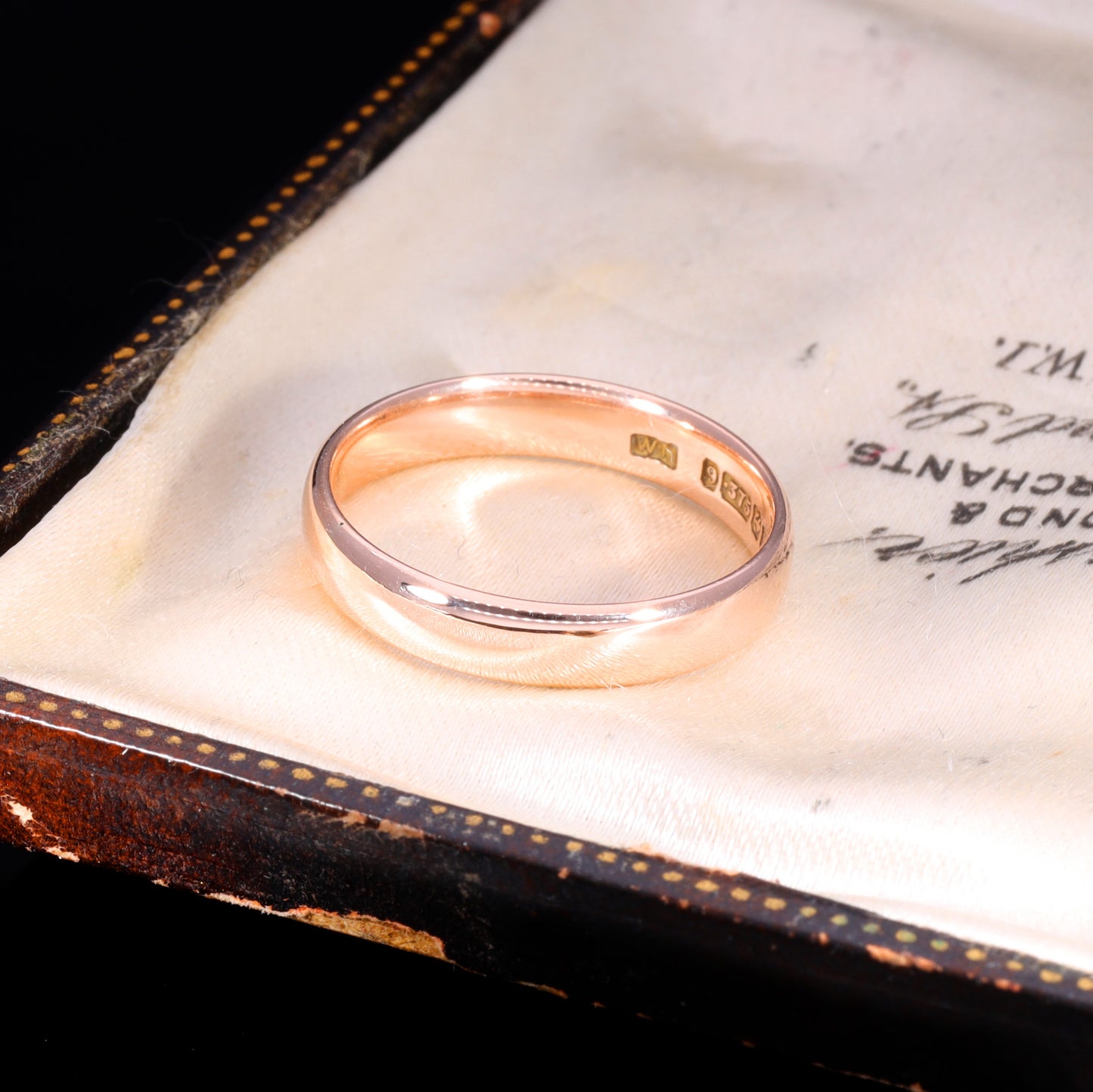 The Antique Art Deco 1928 Rose Gold Wedding Ring