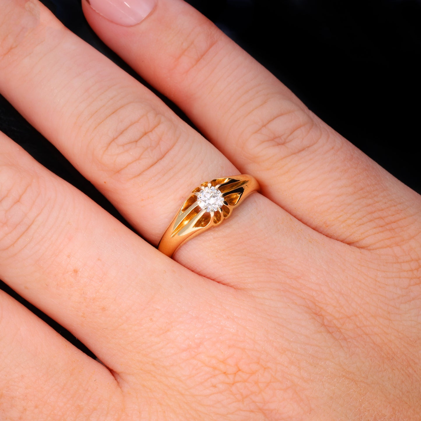 The Vintage Brilliant Cut Solitaire Diamond Classic Ring