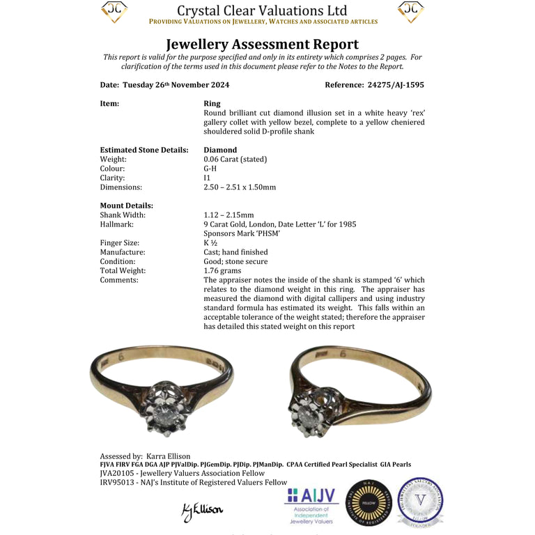 The Vintage 1985 Illusion Set Diamond Flower Ring